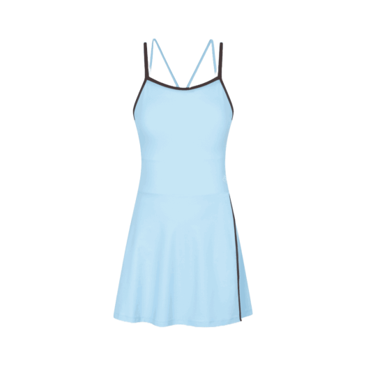 1100FS2SWH2459FLBU FILA One-piece Skirt Rashguard Light Blue