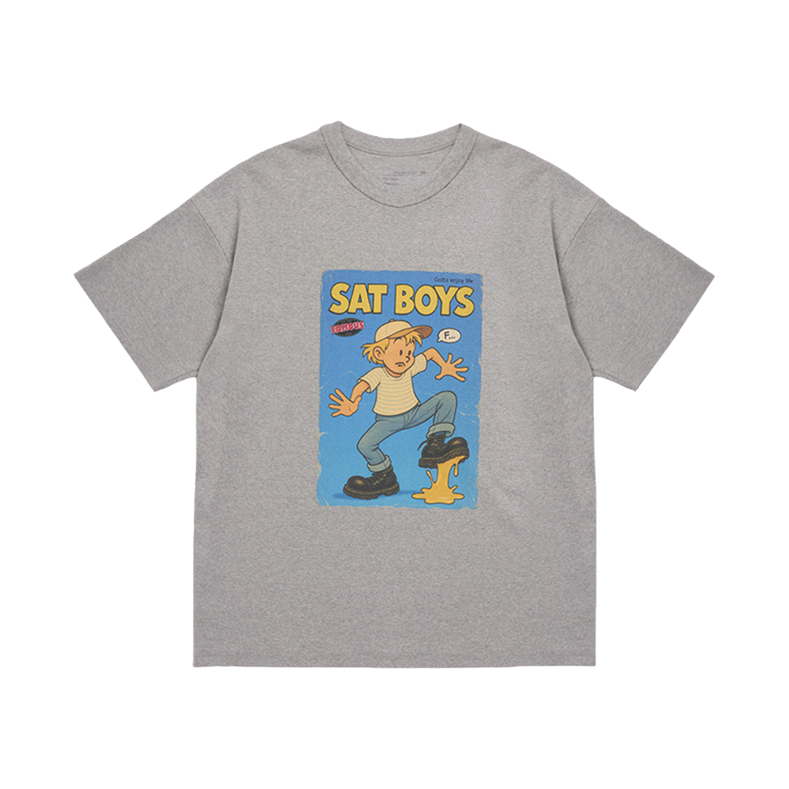 2502MSTGR(2) STU Sat Boys T-shirt Grey