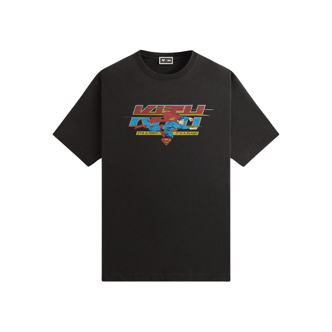 키스 x 슈퍼맨 잇츠 어 버드 빈티지 티셔츠 블랙(Kith x Superman It's a Bird Vintage T-Shirt Black)