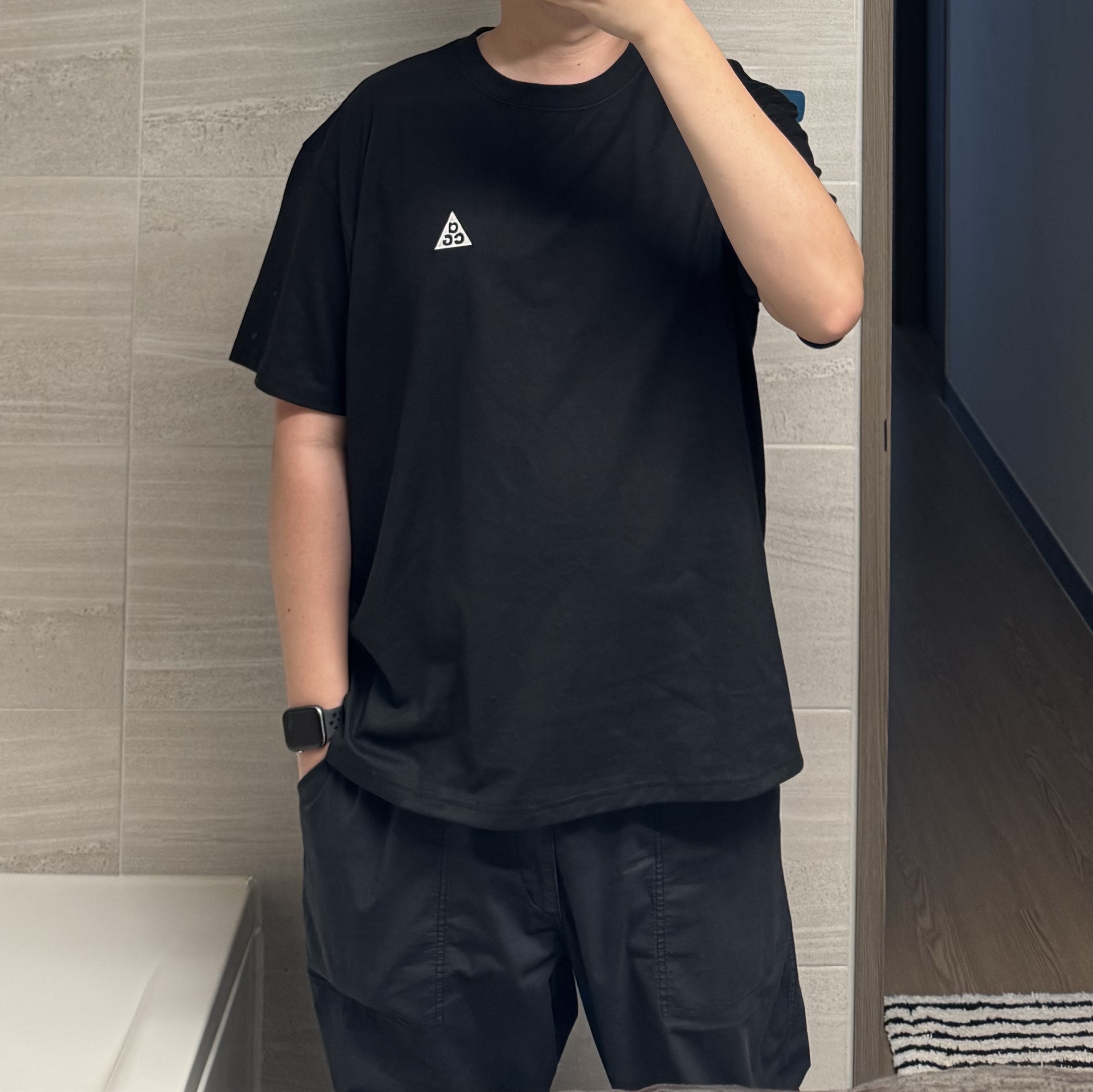 Nike ACG LBR T-Shirt Black - Asia 착용 스타일