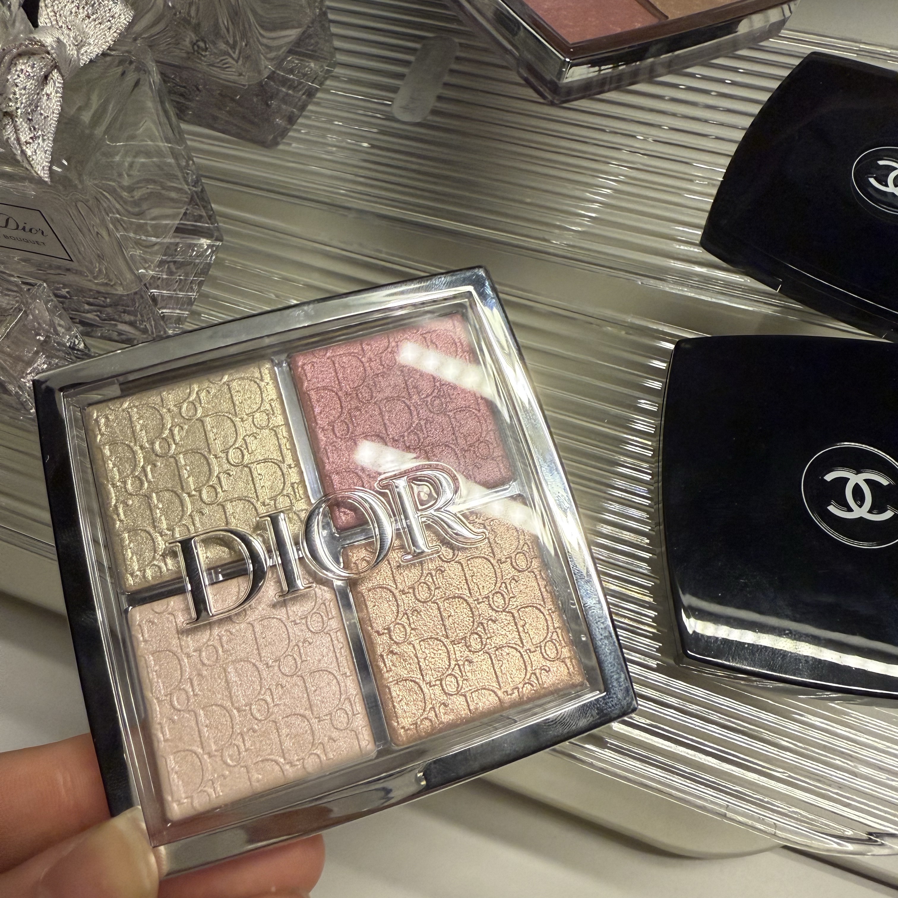 Dior Backstage Glow Face Palette 004 Rose Gold 착용 스타일