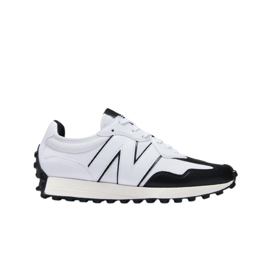 (W) 뉴발란스 327 골프 화이트 블랙 - D 스탠다드((W) New Balance 327 Golf White Black - D Standard) - 1