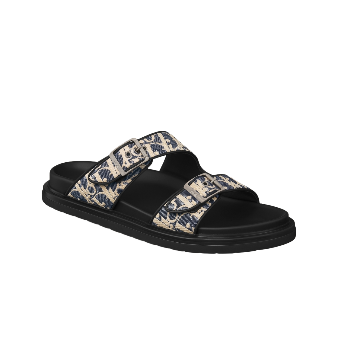 디올 아쿠아 샌들 라피아 이펙트 디올 오블리크 데님 블루 베이지(Dior Aqua Sandal Raffia Effect Dior Oblique Denim Blue Beige) - 2