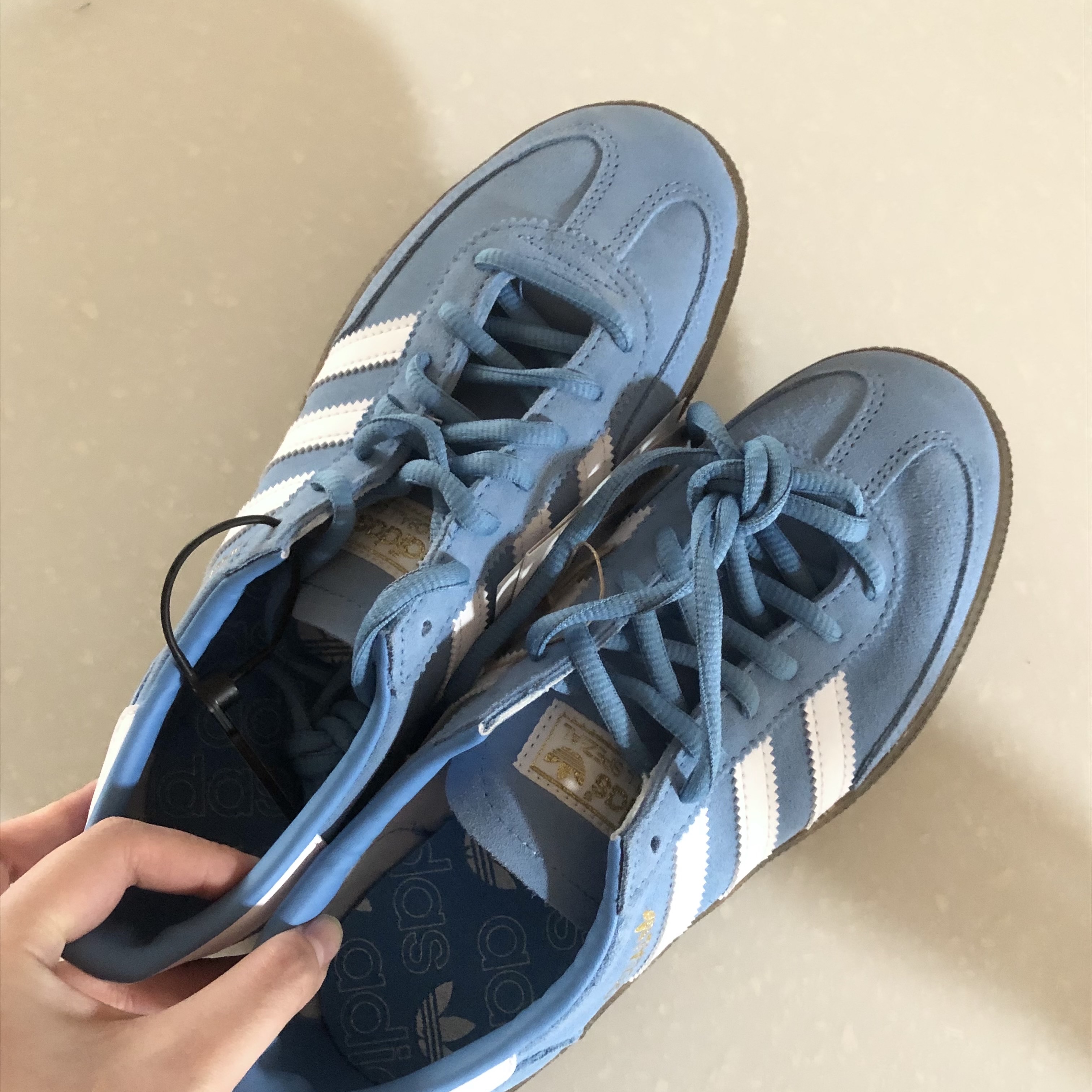 Adidas Spezial Handball Light Blue 착용 스타일