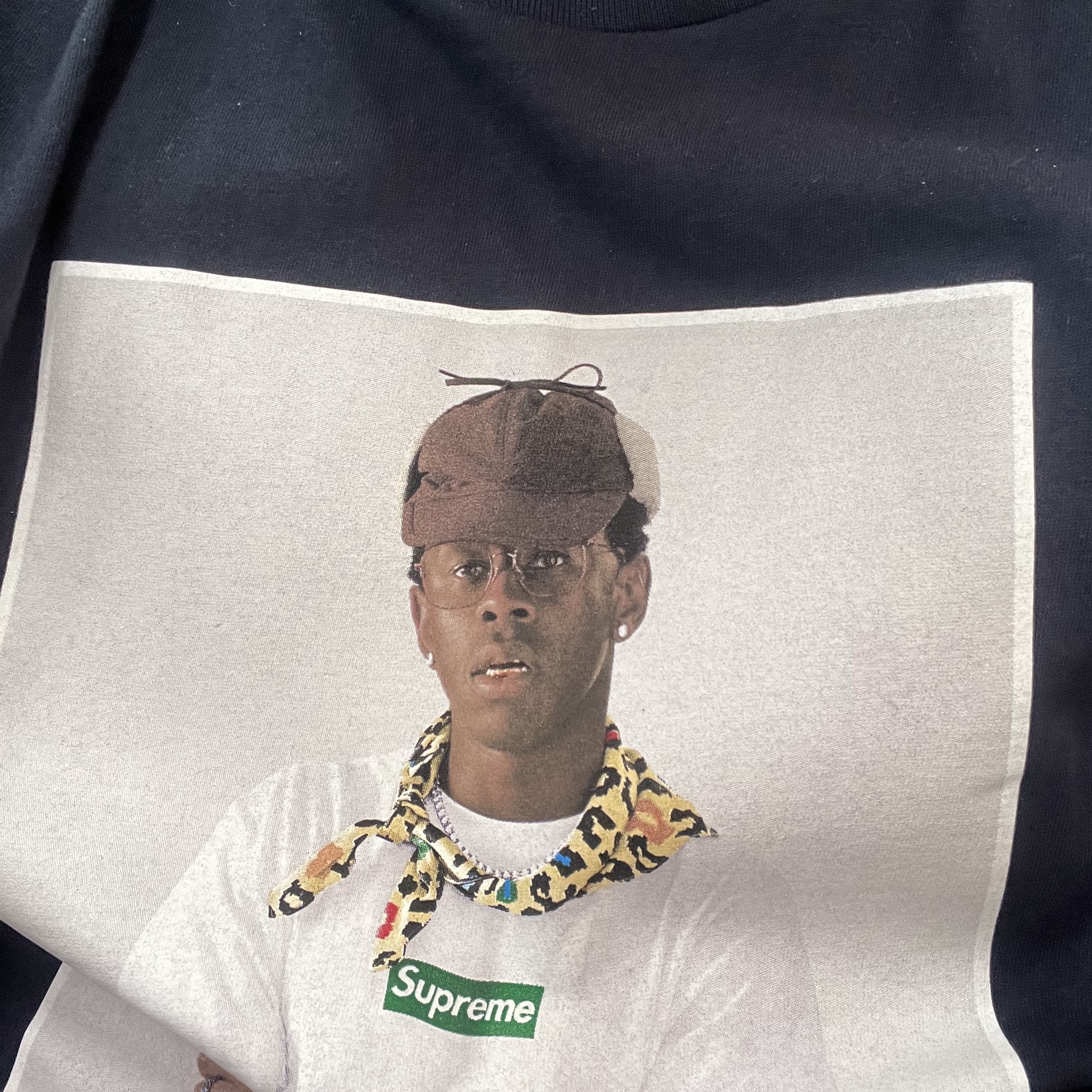 Supreme Tyler The Creator T-Shirt Navy - 24FW 착용 스타일
