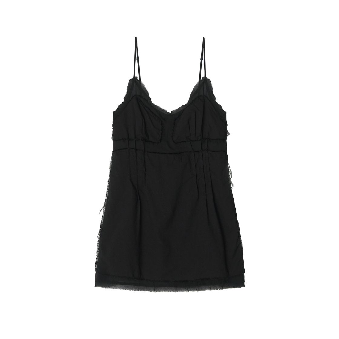 P0000EZE FOR HER Mira Layer Dress Black - 대표 이미지 #1
