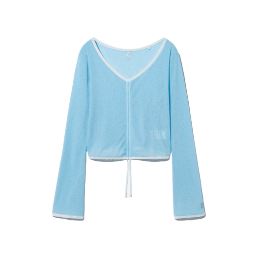1100FS2RLH2453FLBU FILA Mesh Shirring Cover-up Light Blue