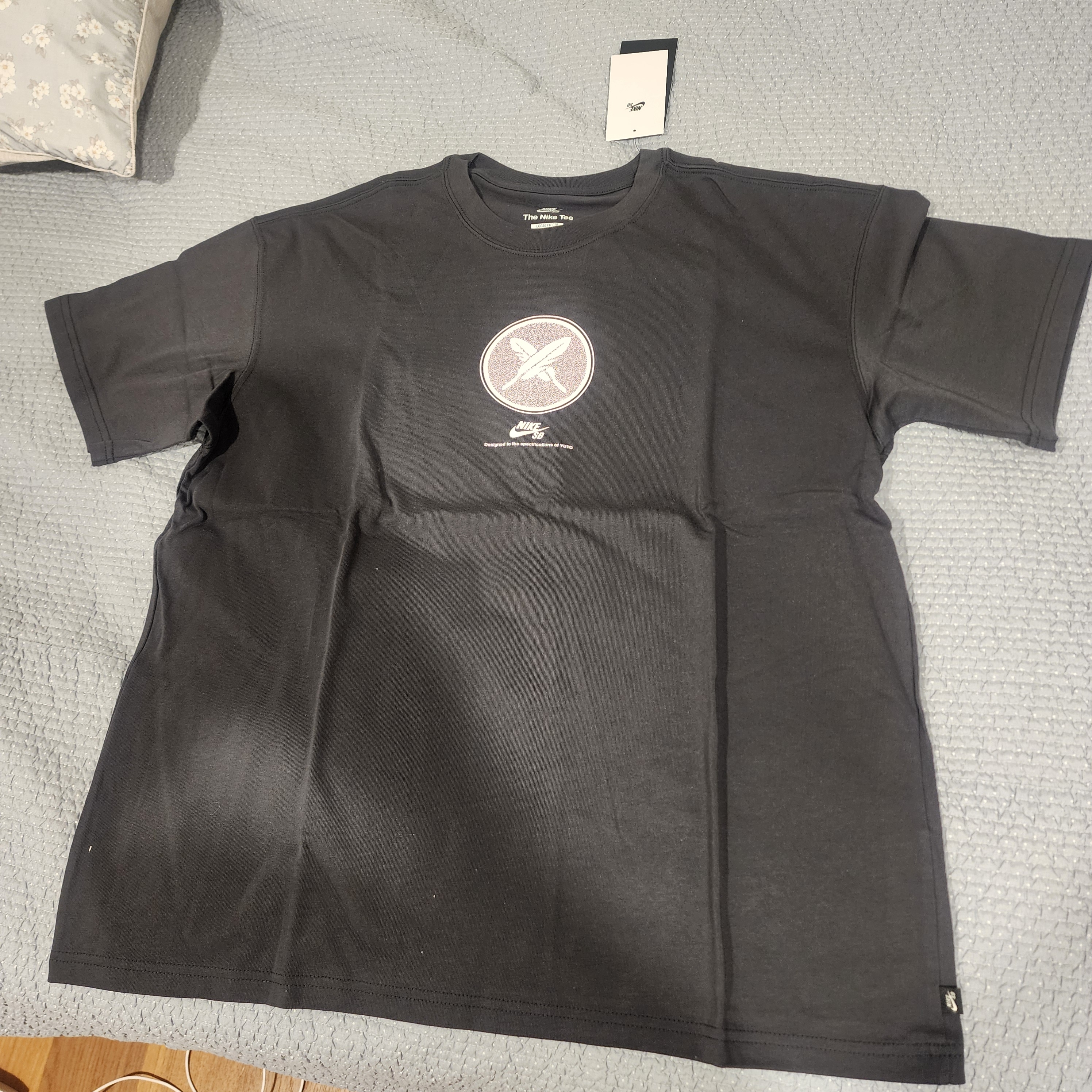 Nike x Yuto Horigome SB Max90 Skateboarding T-Shirt Anthracite - US/EU 착용 스타일 - 1