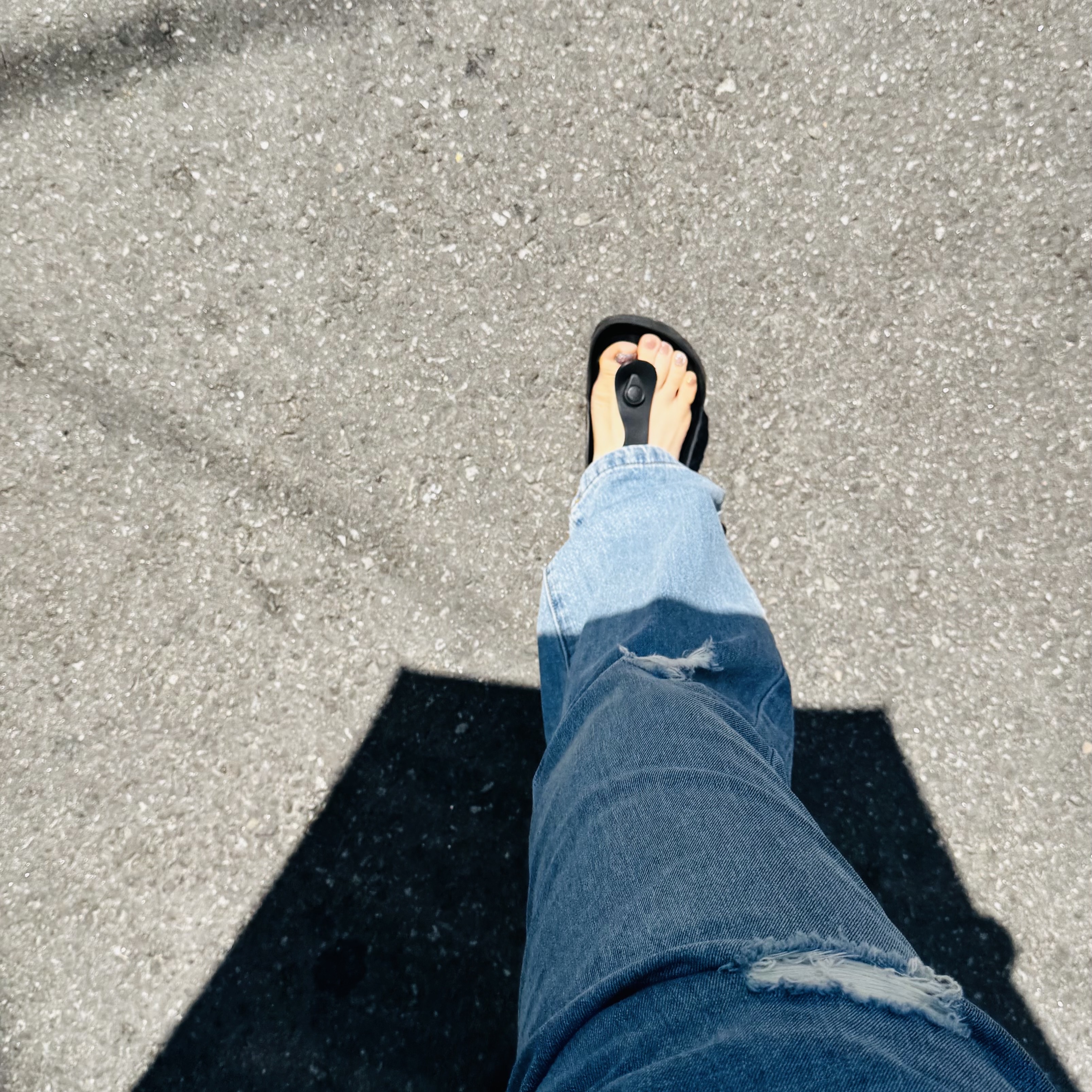 Birkenstock Gizeh Essentials Eva Black - Regular 착용 스타일 - 2