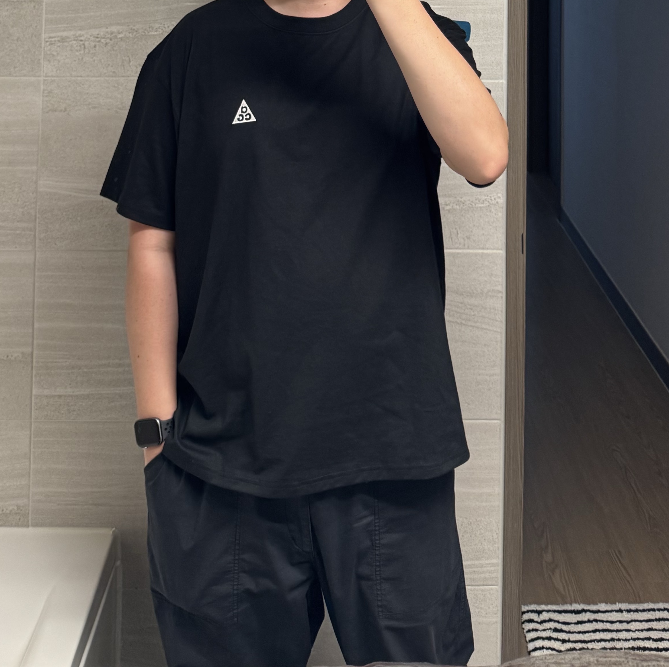 Nike ACG LBR T-Shirt Black - Asia 착용 스타일
