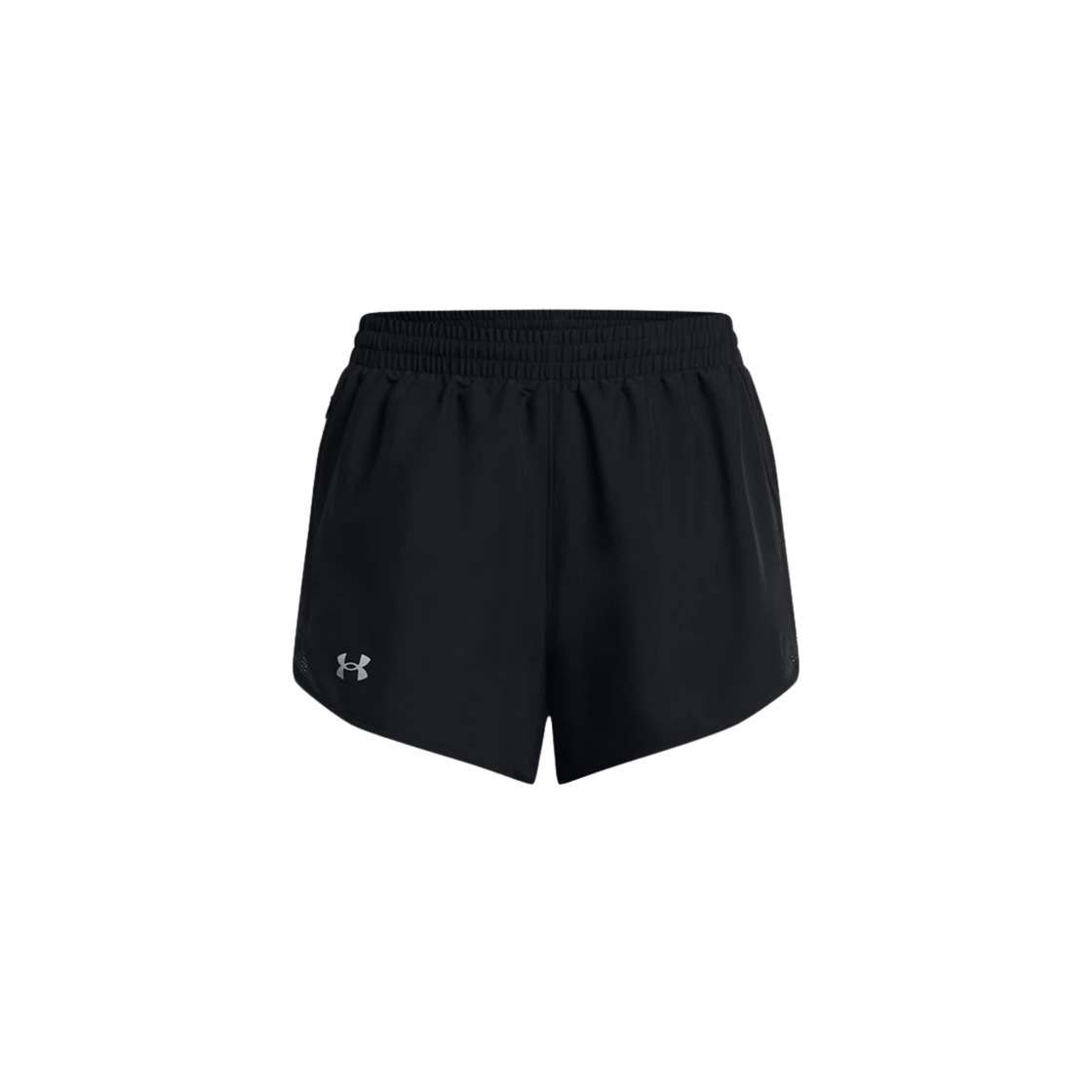 (W) 언더아머 플라이 바이 3인치 쇼츠 블랙 리플렉티브((W) Under Armour  Fly-By 3 Inch Shorts Black Reflective)