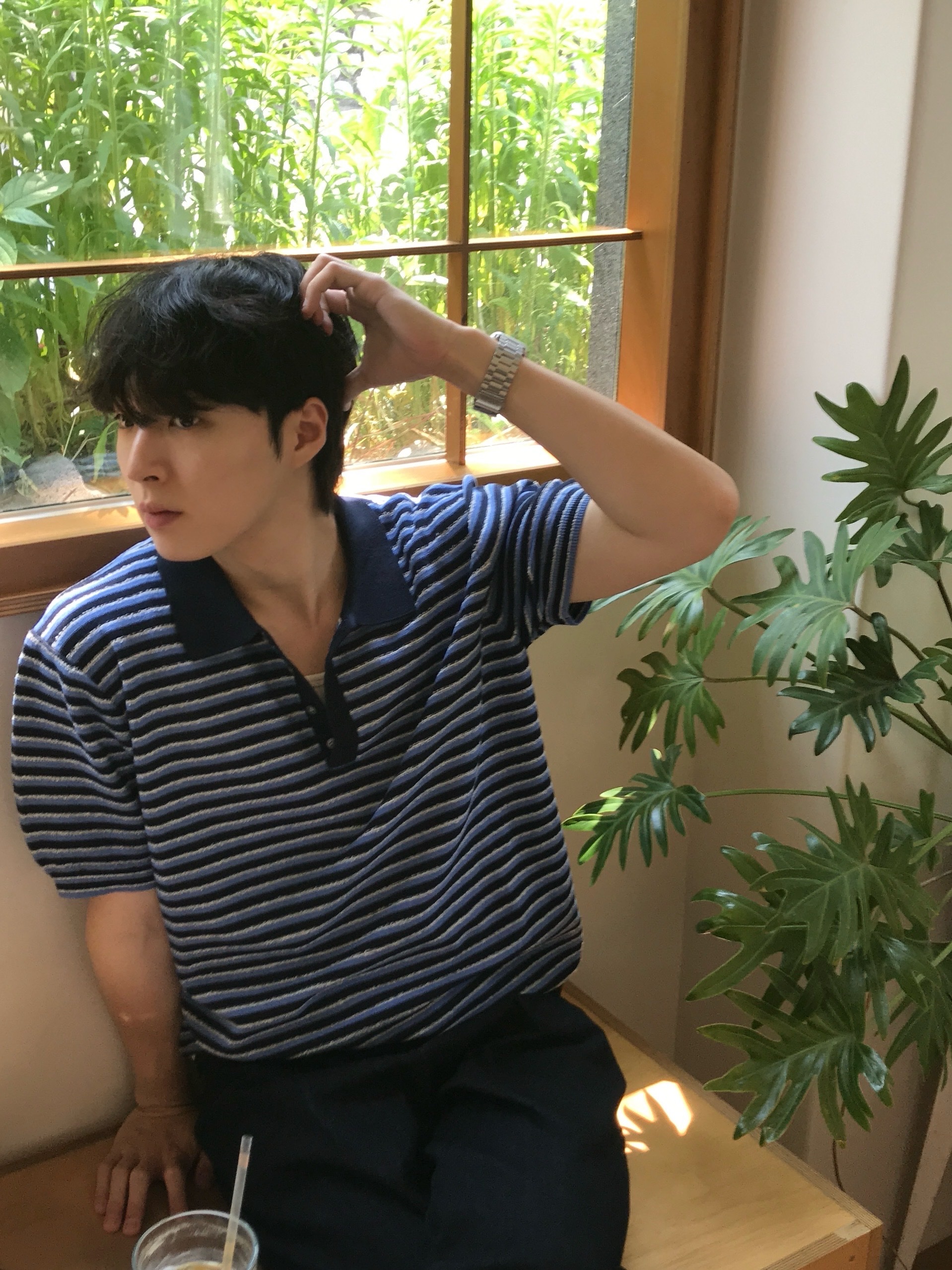 Kinchi Shower - 808 (a) Black 착용 스타일 - 1