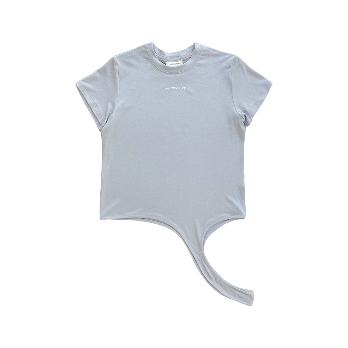 (W) 지초이 라운디드 헴 티셔츠 펄((W) Jichoi Rounded Hem T-Shirt Pearl)