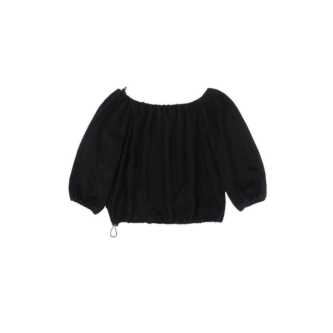 이음 스트링 블라우스 블랙(EEUM String Blouse Black)