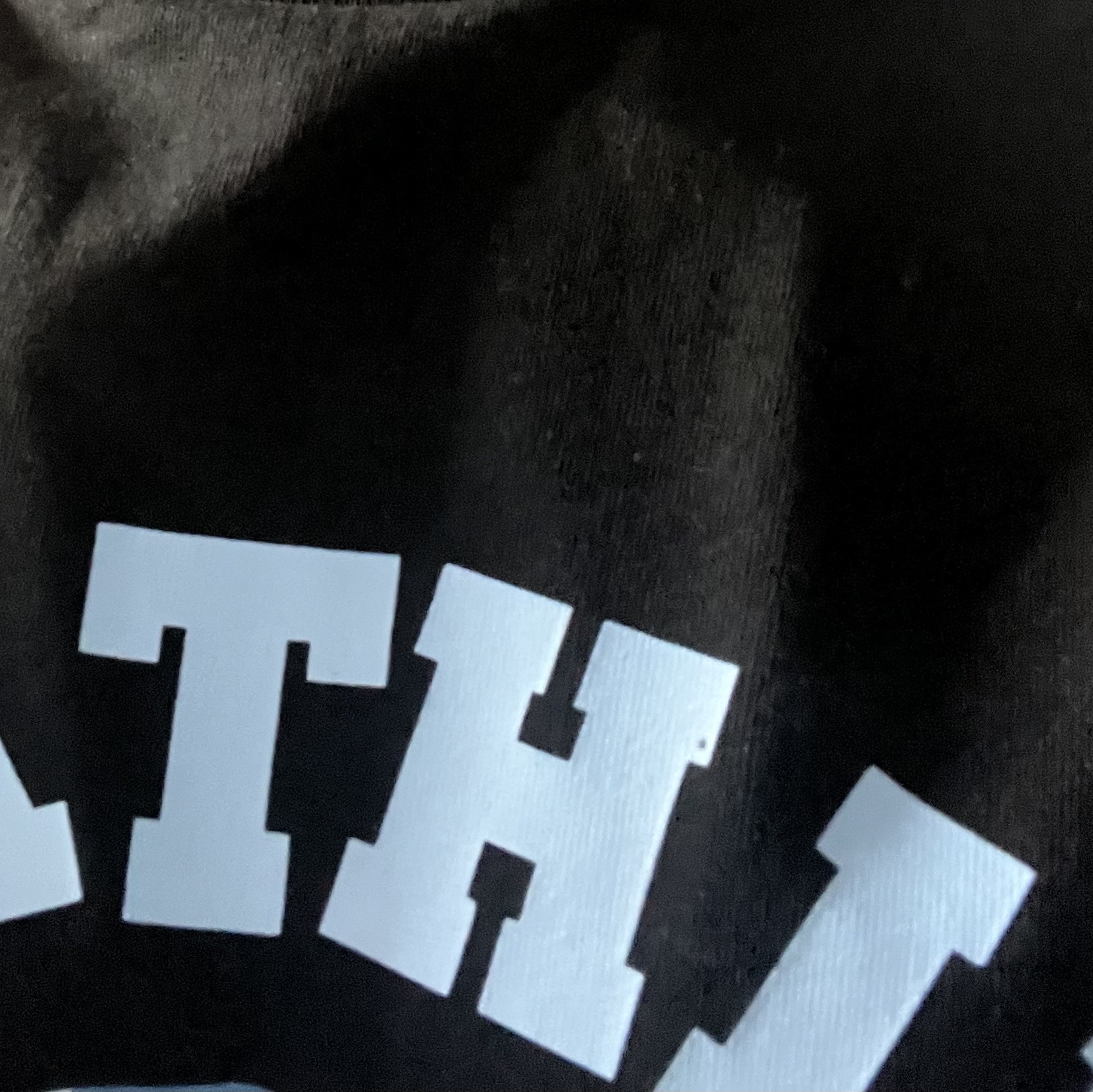BAPE ABC Camo College T-Shirt Black Blue 착용 스타일
