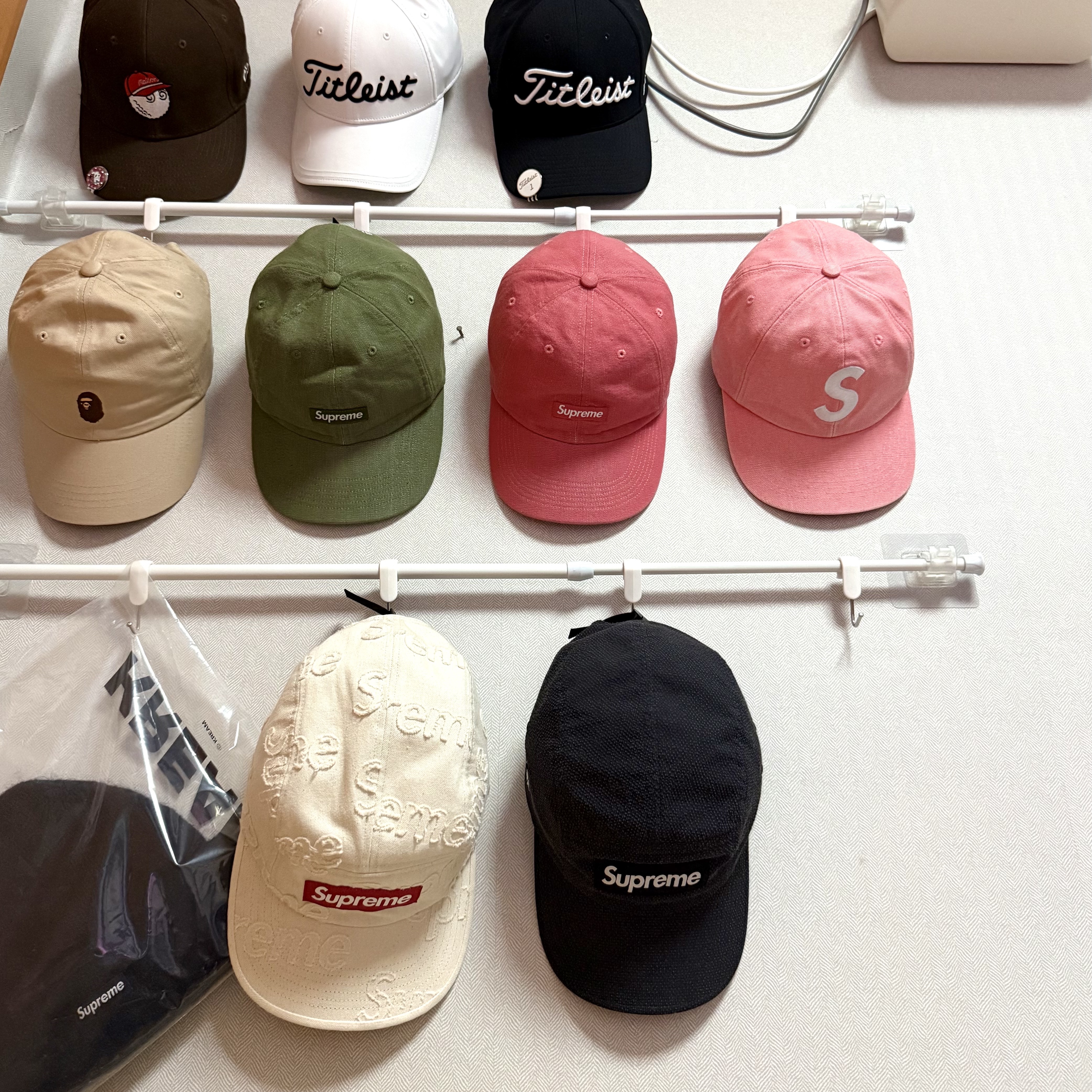 Supreme Cordura Denim Small Box 6-Panel Green - 24SS 착용 스타일 - 3