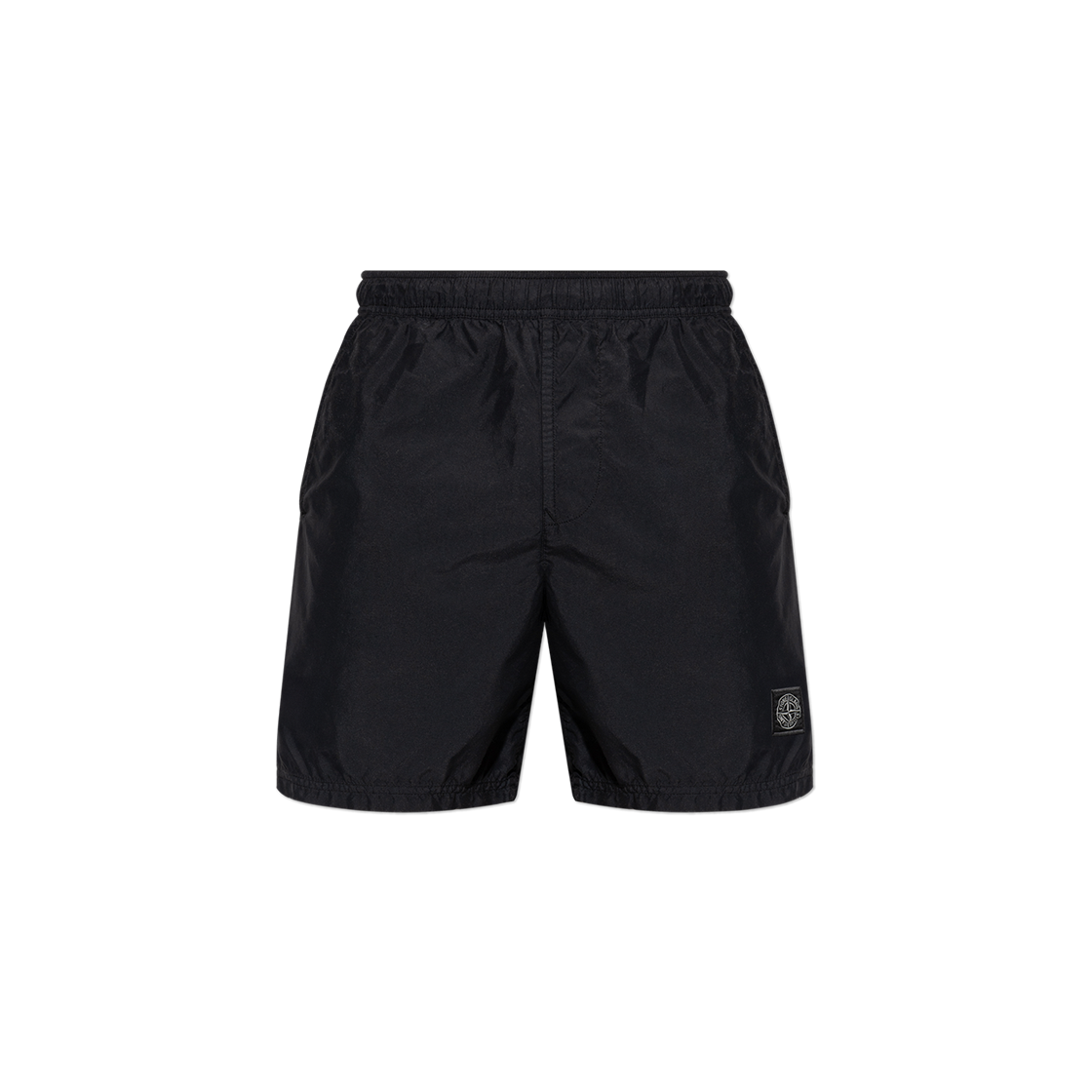 스톤 아일랜드 B100B09 브러시드 나일론 레귤러 핏 스윔 트렁크 블랙 - 25SS(Stone Island B100B09 Brushed Nylon Regular Fit Swim Trunks Black - 25SS) - 1