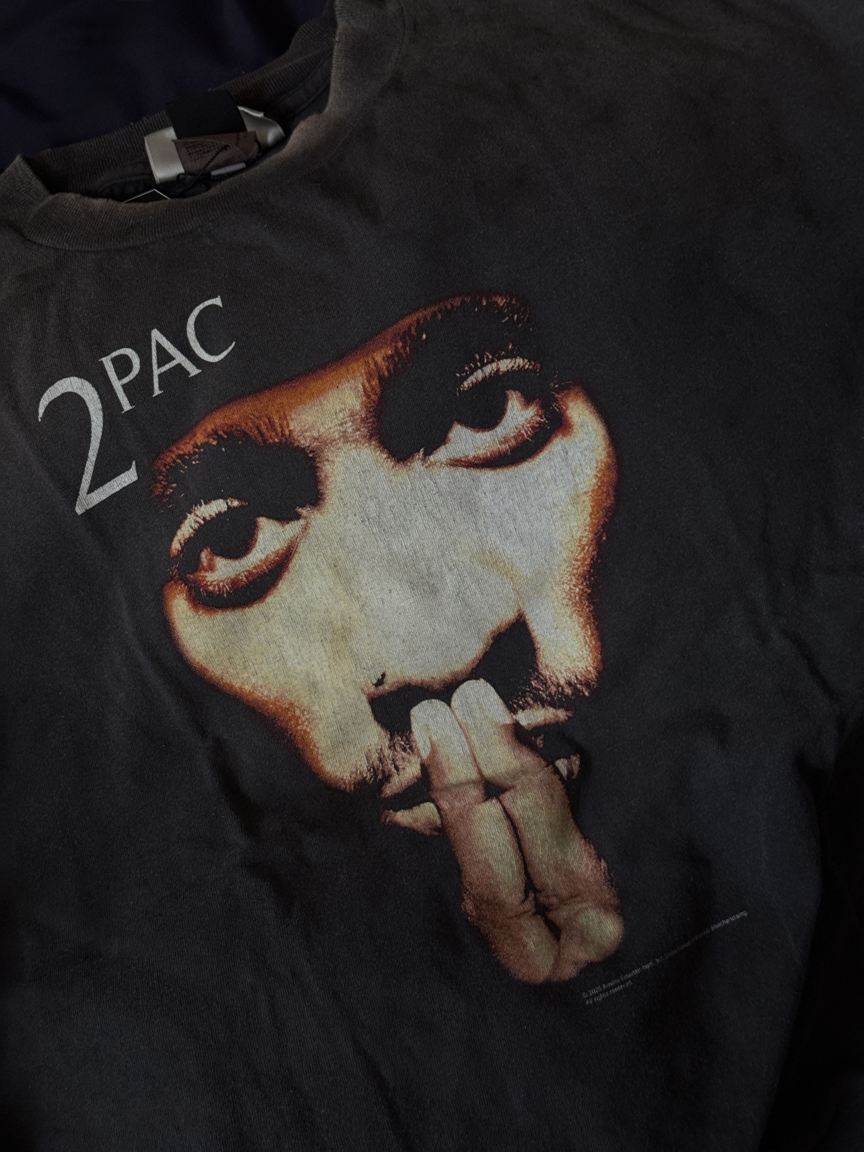 Saint Mxxxxxx x 2Pac S/S T-Shirt Black - 25SS 착용 스타일