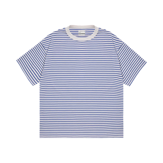 2502MSTBL STU Classic Stripe T-shirt Blue