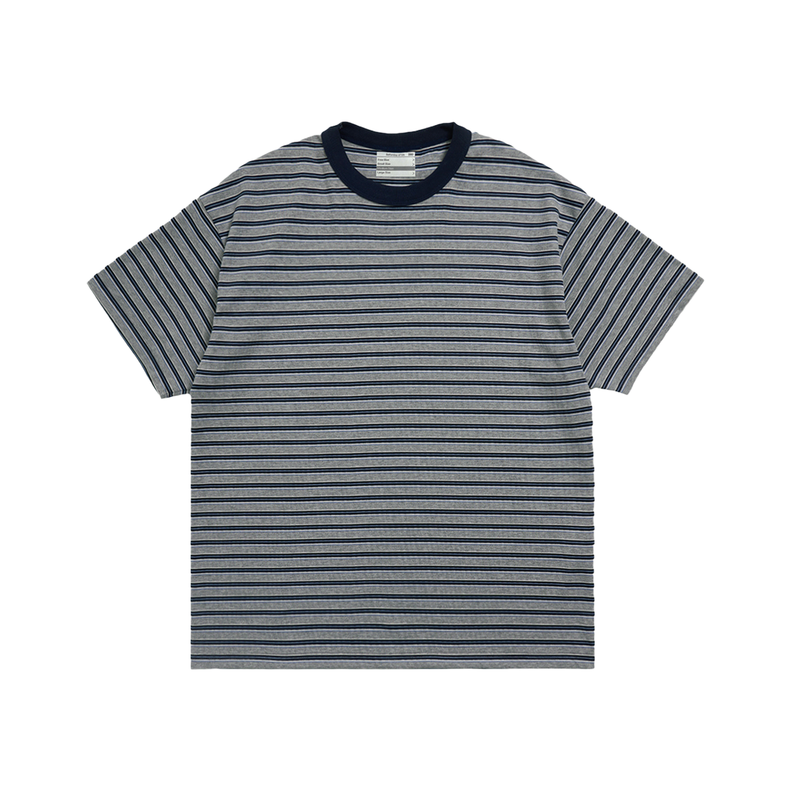 2502MSTGR(1) STU Multi Stripe T-shirt Grey