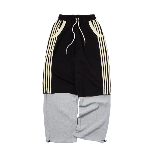 25SUGFPT02BK Garments Fab Binding Layered Sweatpants Black