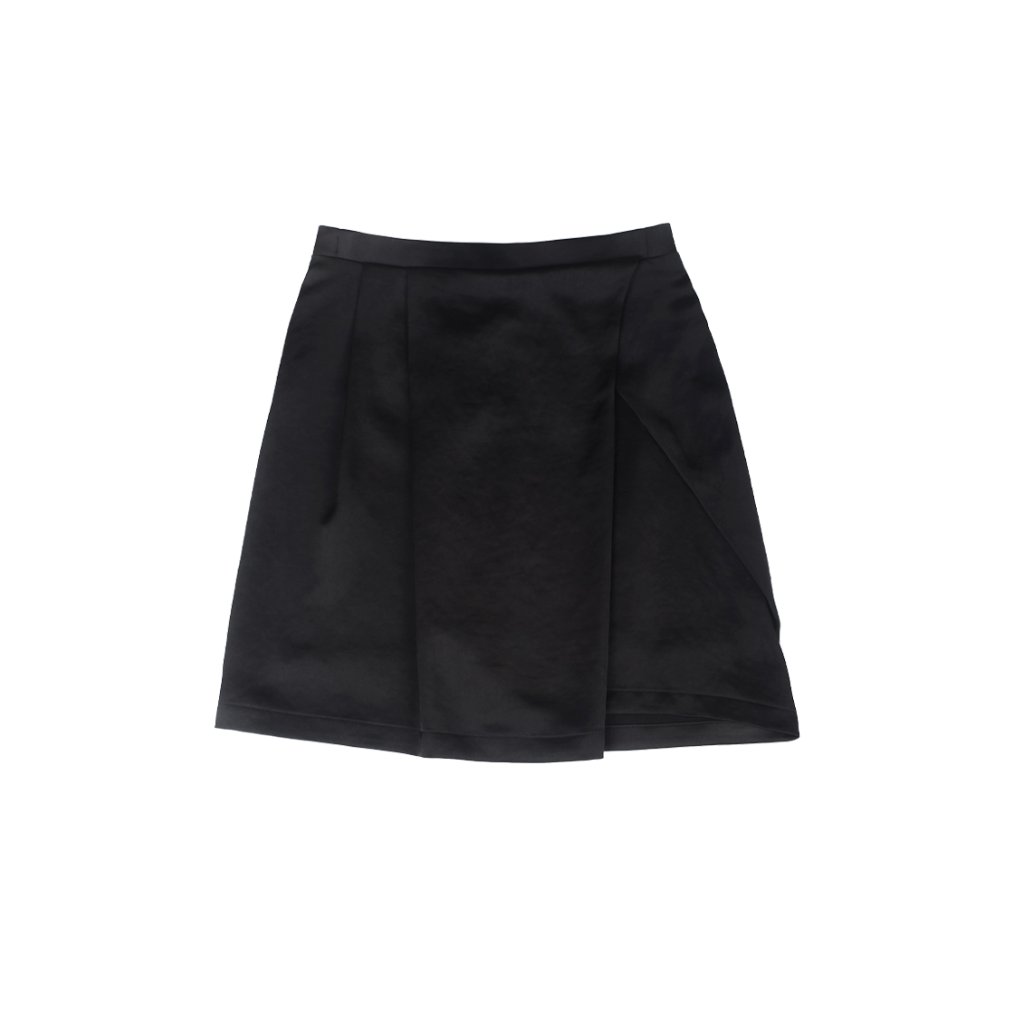 이음 드레이프 미디 스커트 블랙(EEUM Drape Midi Skirt Black)