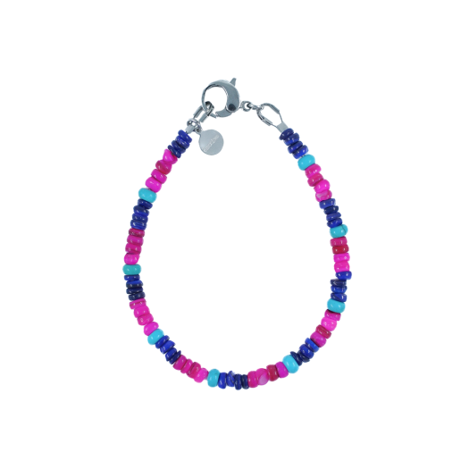 KR89567 Emotive mother-of-pearl blue bracelet