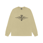 Stussy Skull Wings Pigment Dyed LS T-Shirt Elm