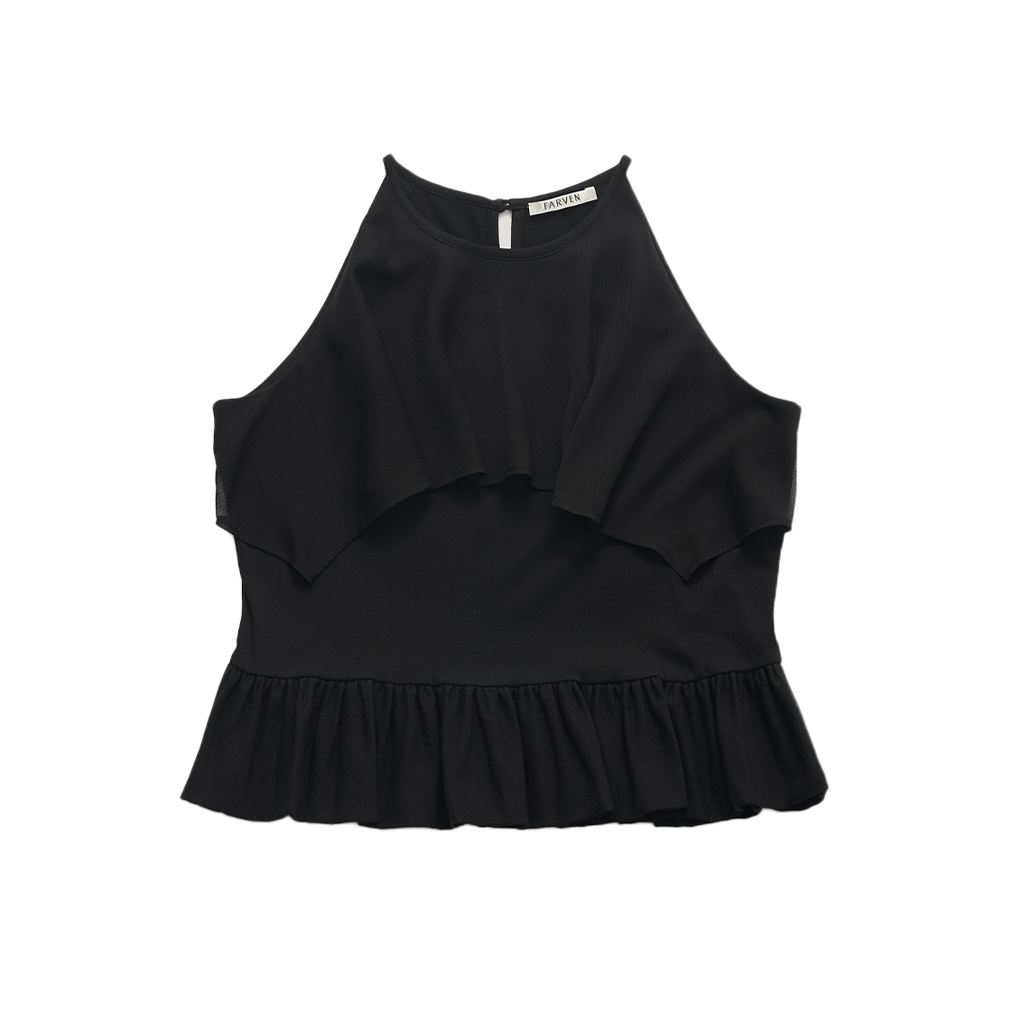 FV25B_BL09BK000 FARVEN Kail Cancan Blouse Black