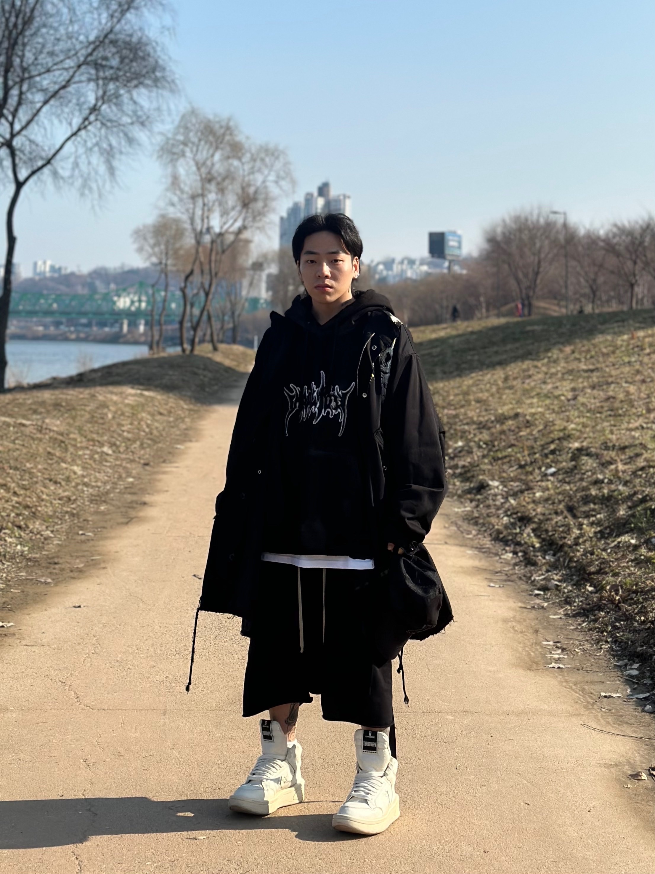 Converse x Drkshdw Turbowpn Egret 착용 스타일 - 3