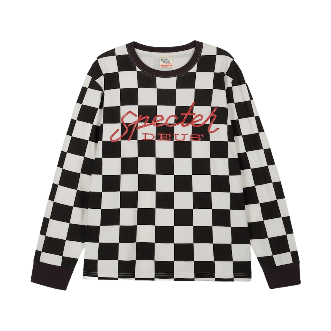 데우스 엑스 마키나 x 스펙터 롱슬리브 티셔츠 블랙 화이트(Deus Ex Machina x Specter Ls T-Shirt Black&White)