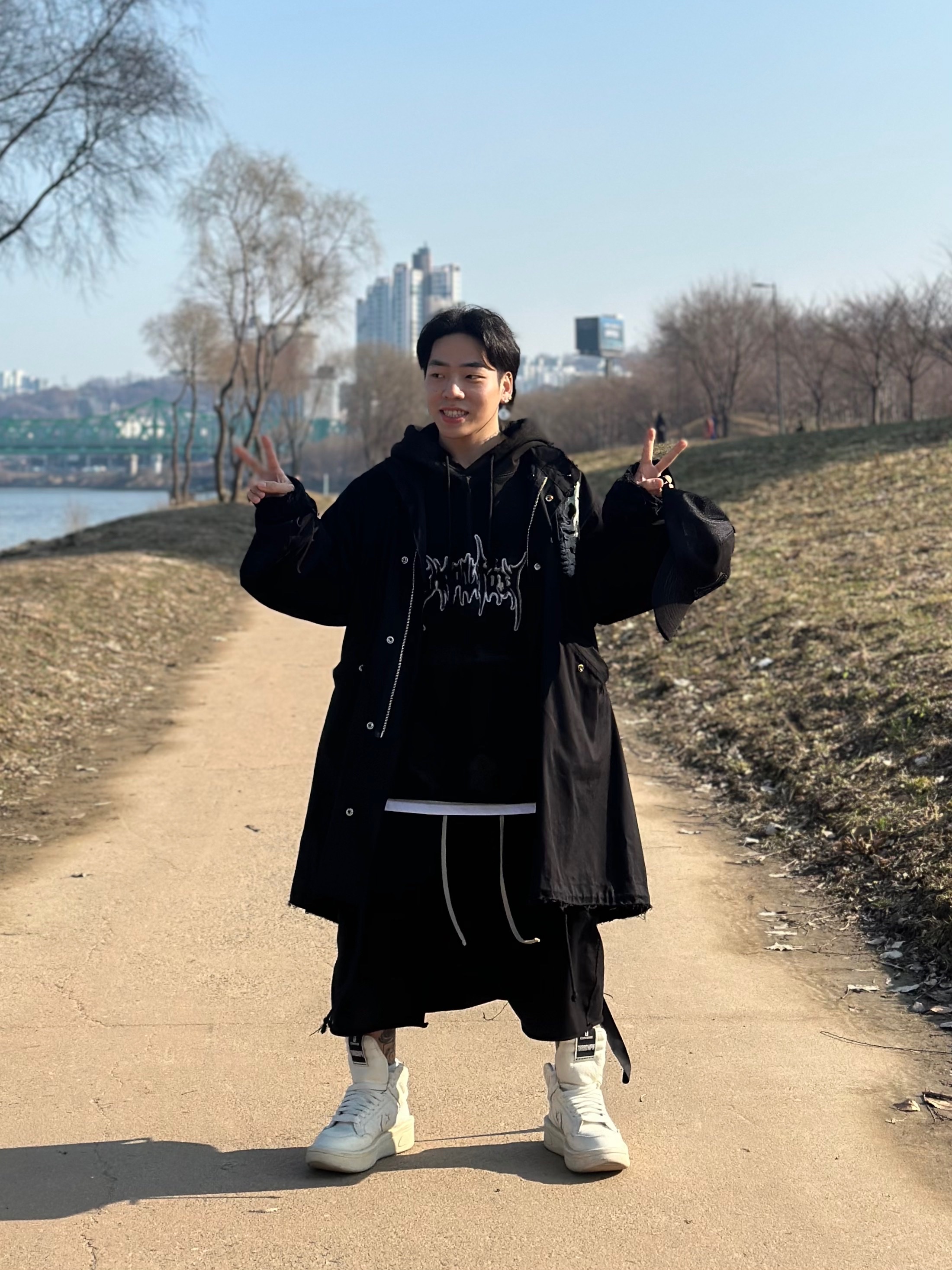 Converse x Drkshdw Turbowpn Egret 착용 스타일 - 1