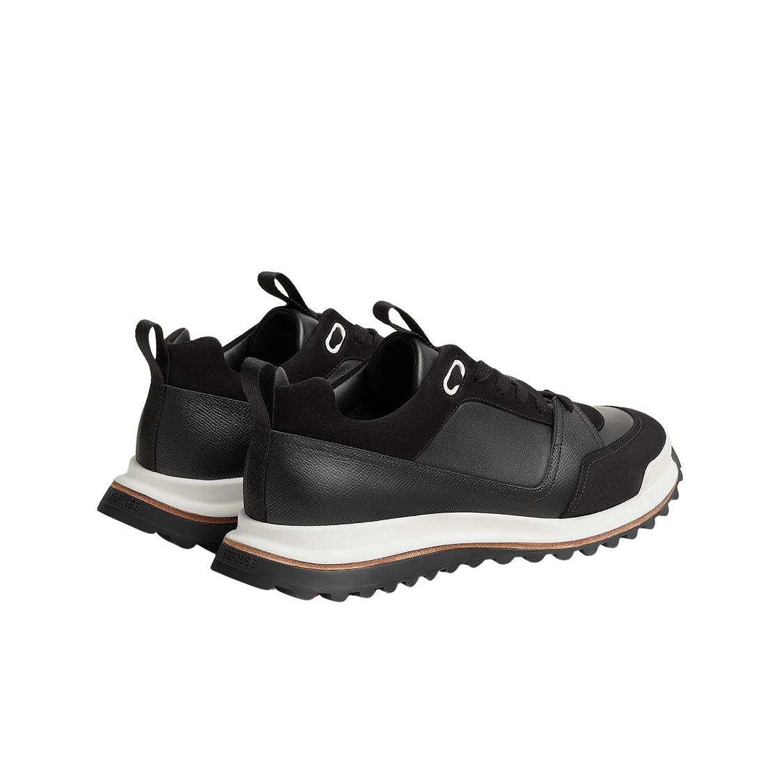 에르메스 리더 스니커즈 앱송 스웨이드 고트스킨 & 누아(Hermes Leader Sneakers Epsom Suede Goatskin & Noir) - 3