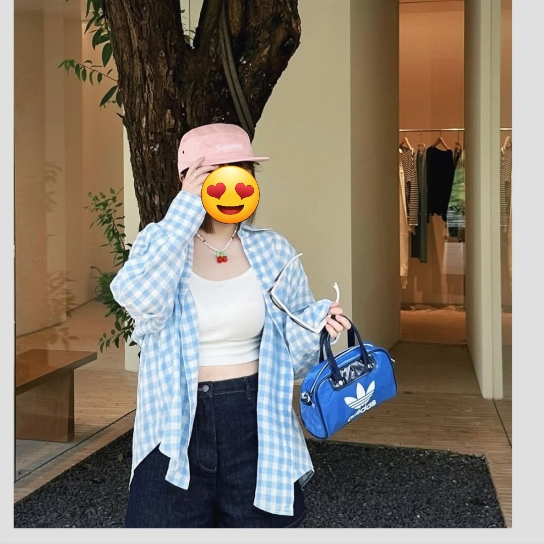 Supreme Denim Camp Cap Pink - 25SS 착용 스타일 - 4