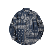 Kapital Rat Brand Bandana Patchwork Pattern Raglan Shirt in Gauze Nasucon