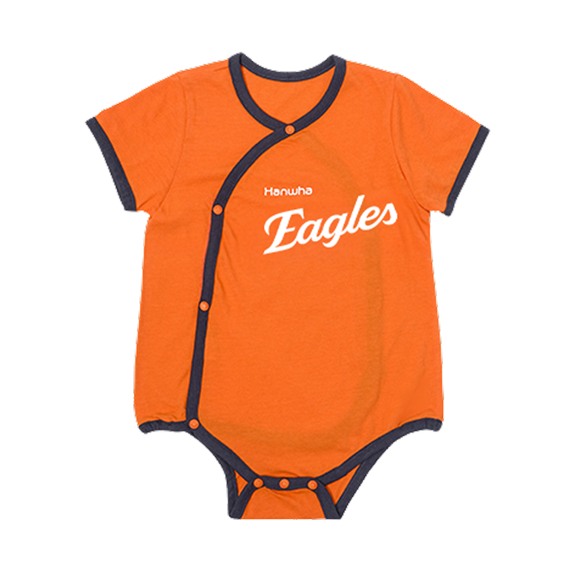 한화 이글스 x 밤부베베 바디슈트 유니폼 오렌지(Hanwha Eagles x Bamboo Bebe Bodysuit Uniform Orange)
