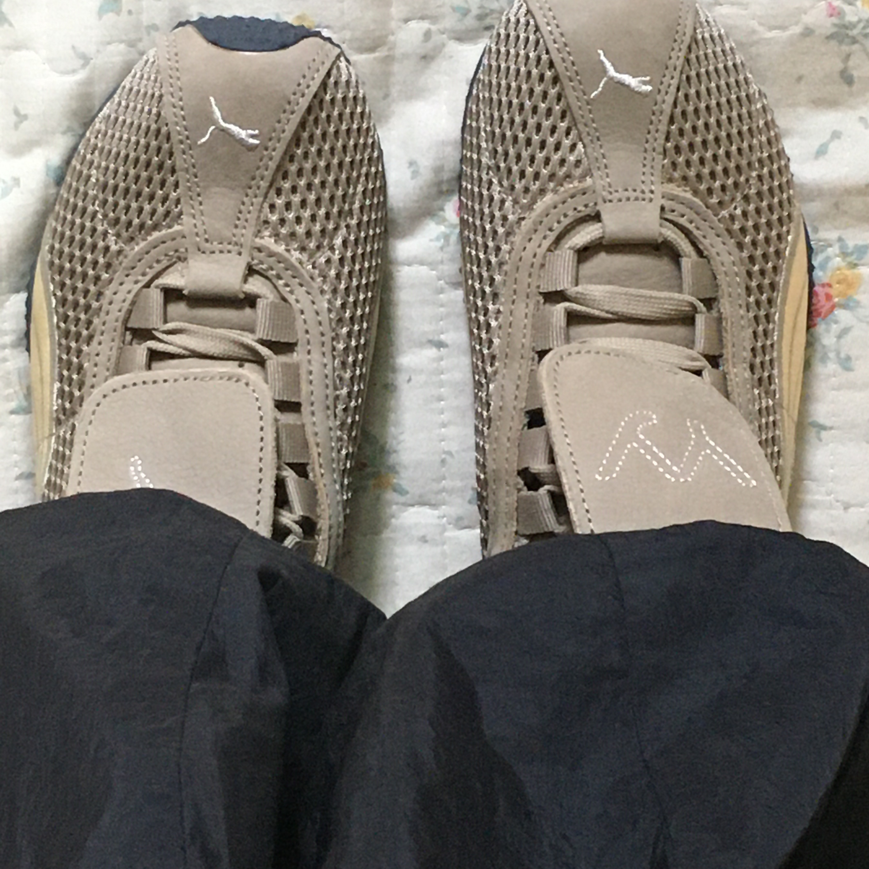 Puma x Open Yy H-street Oak Branch Creamy Vanilla 착용 스타일 - 4
