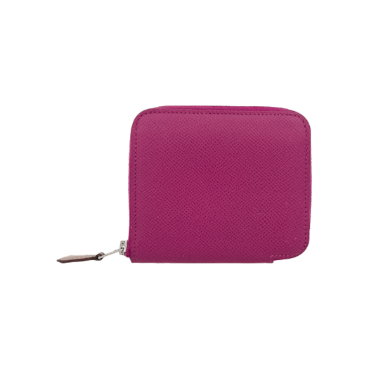 IT3222MOL626 Hermes Silkin Compact Wallet Rose Poplin Silver