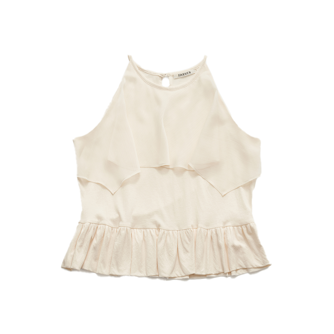 파르벵 카일 캉캉 블라우스 크림 아이보리(FARVEN Kail Cancan Blouse Cream Ivory)