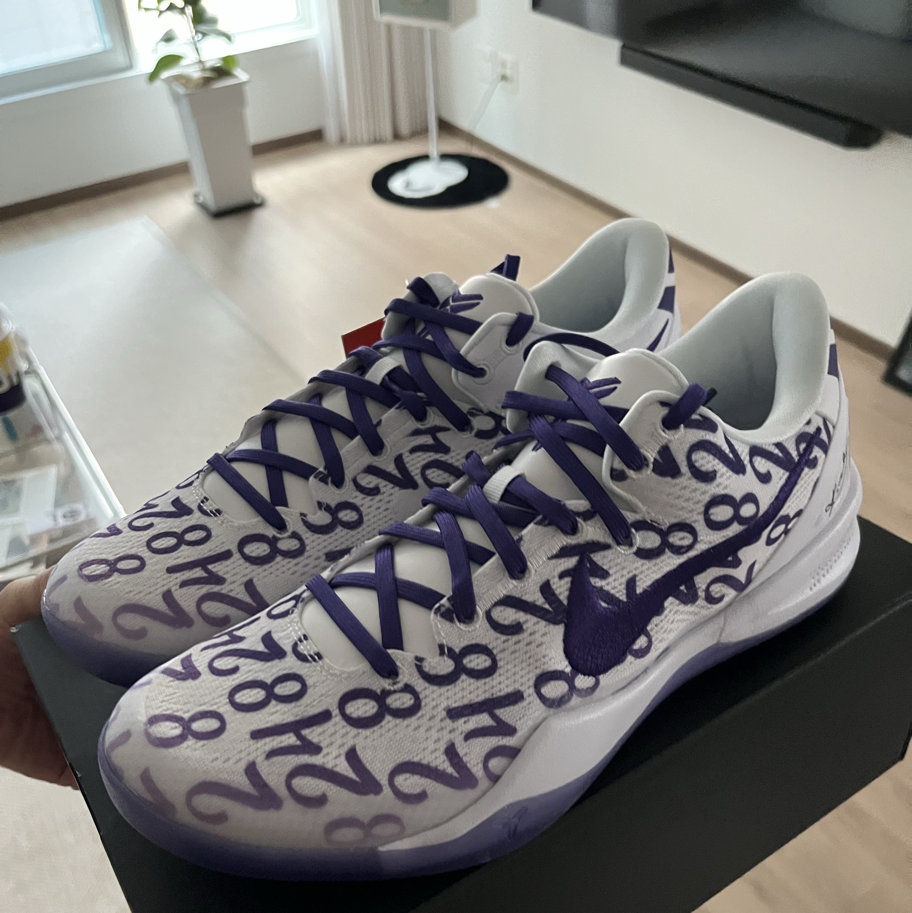 Nike Kobe 8 Protro Court Purple 착용 스타일 - 1