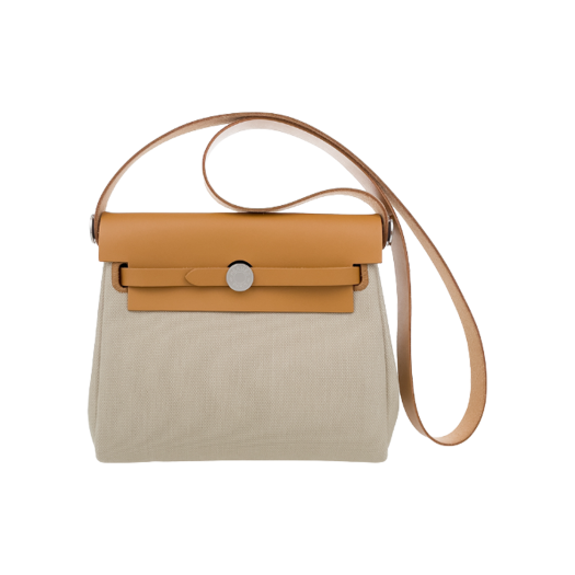 ITJUVCRDOTNL Hermes Mini Herbag 20 Beton/Natural Sable Silver