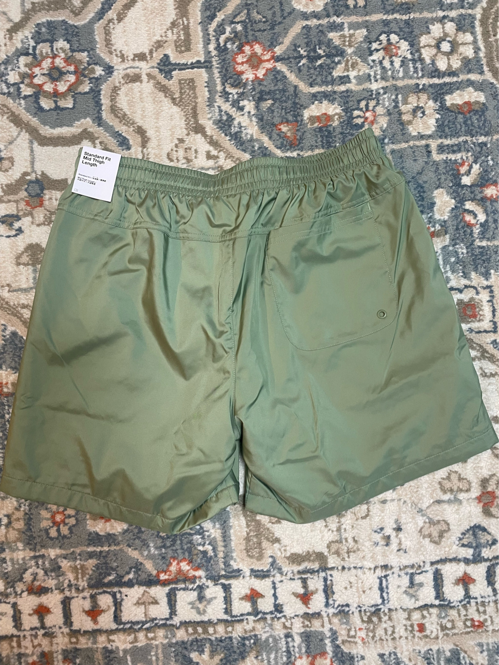 Nike NSW Woven Lined Flow Shorts Oil Green - Asia 착용 스타일 - 3