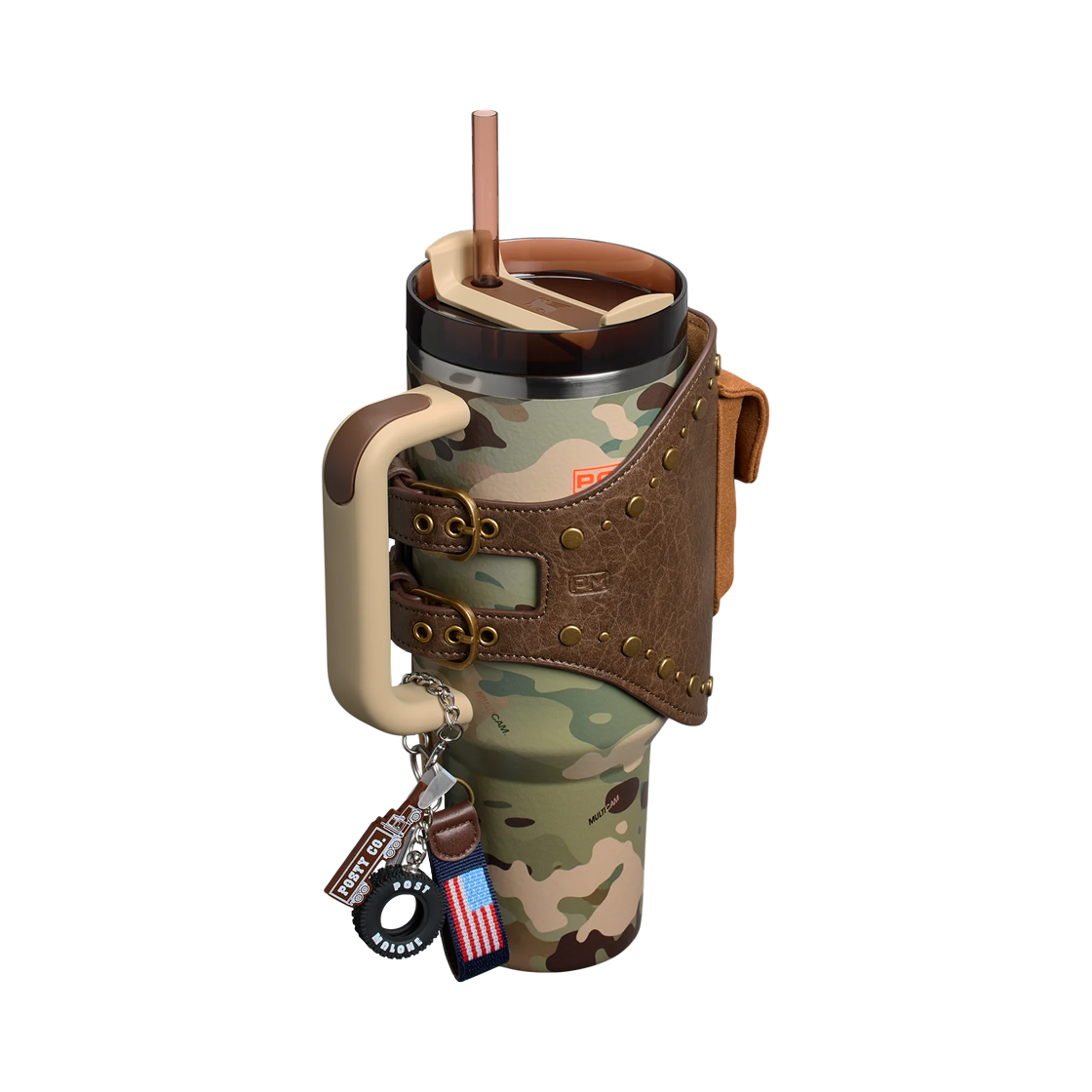 10-13554 Stanley x The Post Malone Quencher H2.0 Flowstate Tumbler with Quencher Pouch Belt 1.18L Multicam - #2
