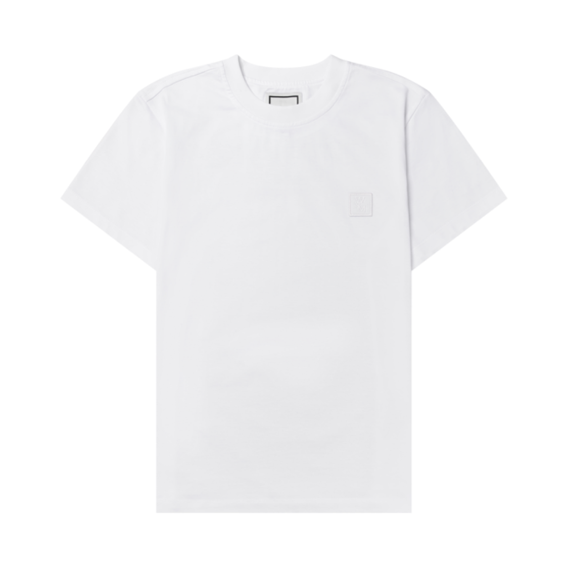 (W) 우영미 메탈릭 엠보싱 백로고 티셔츠 화이트 - 24SS((W) Wooyoungmi Metallic Embossed Back Logo T-Shirt White - 24SS) - 2