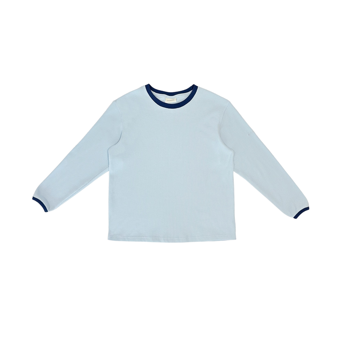 지초이 립드 롱슬리브 페일 블루(Jichoi Ribbed Long Sleeve Pale Blue)