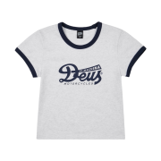 (W) Deus Ex Machina Everyday Ringer T-Shirt Light Grey