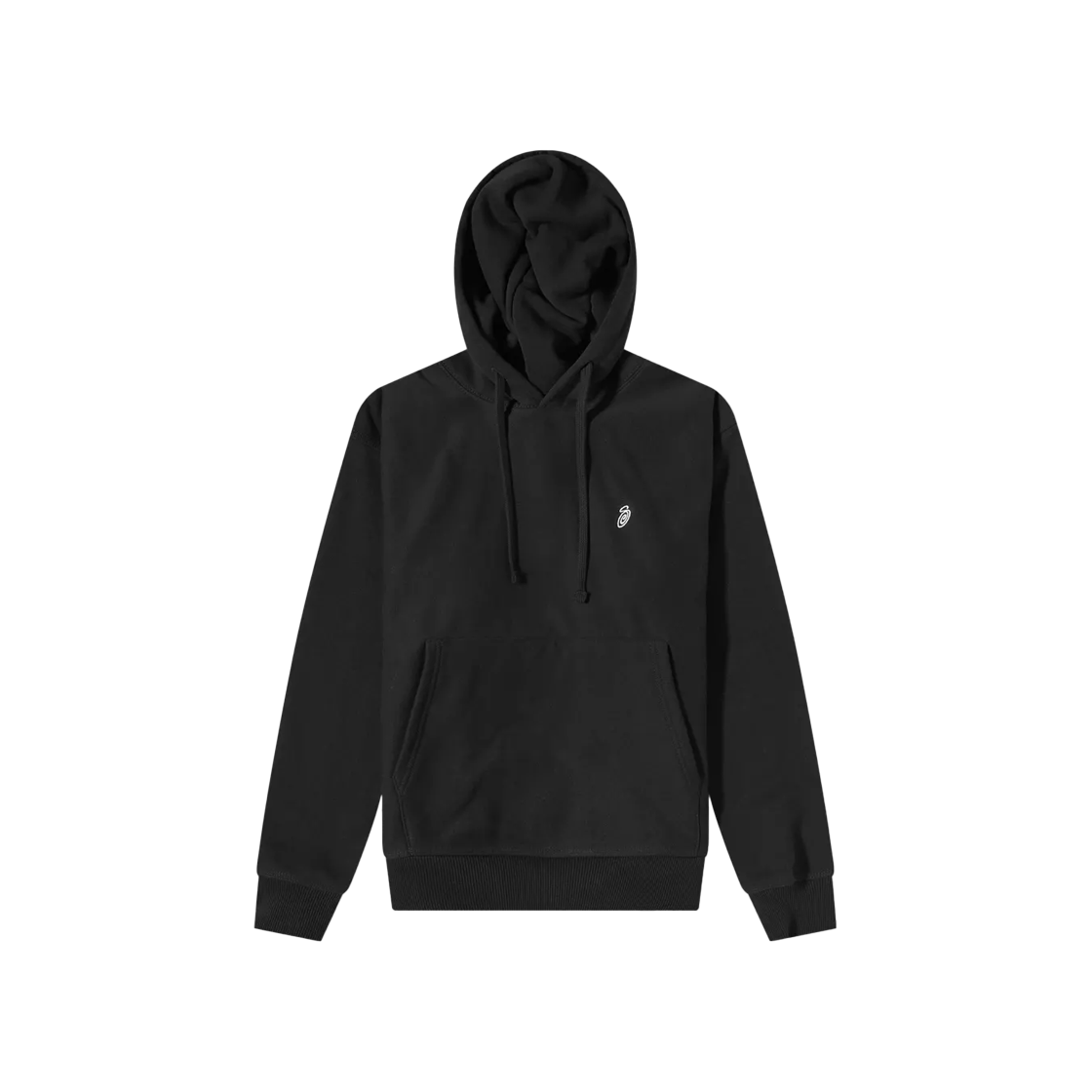 KM4ATSHST167BK Stussy Swirl Applique Hoodie Black