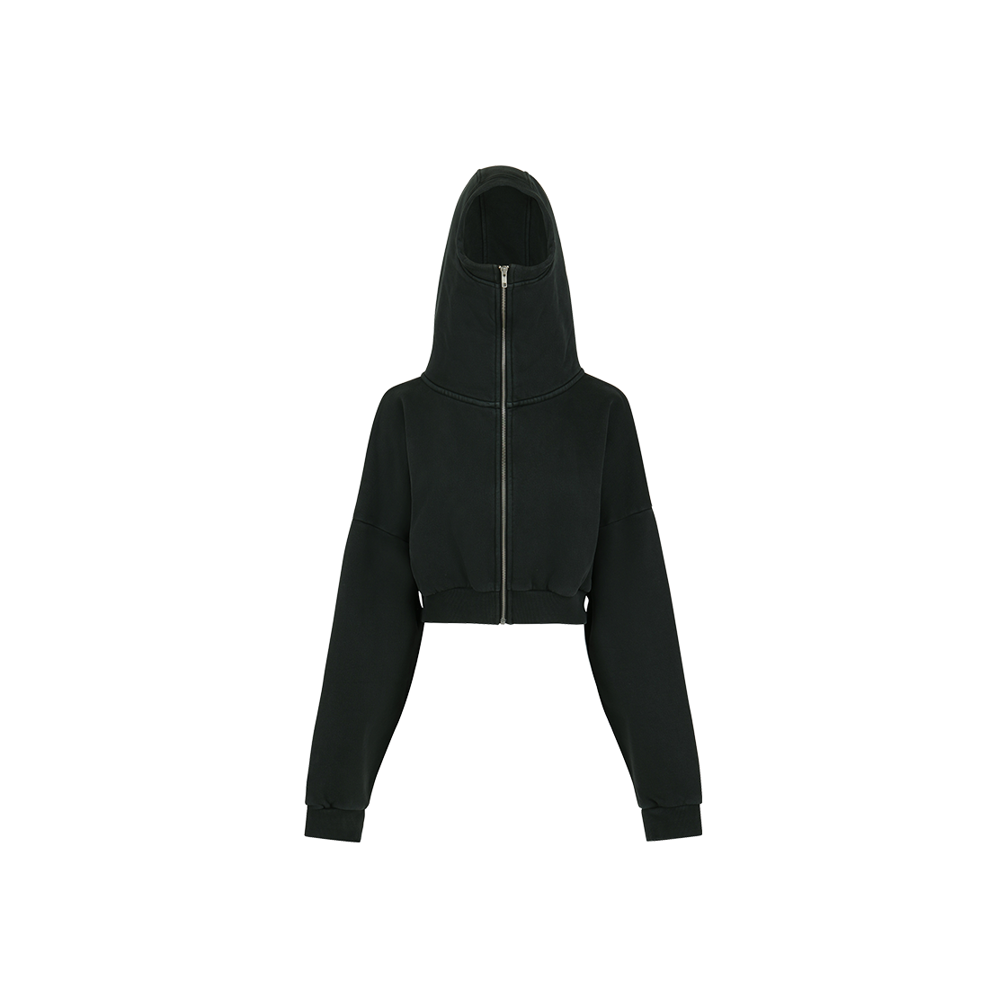 엔타이어스튜디오 우먼 크롭 풀 집 숫 - 25FW(Entire Studios Women Cropped Full Zip Soot - 25FW)