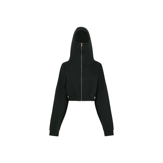 KW5DTSHES07BK Entire Studios Women Cropped Full Zip Soot - 25FW