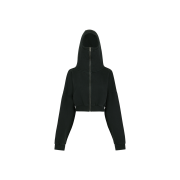 Entire Studios Women Cropped Full Zip Soot - 25FW
